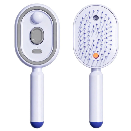 Cloudmades Electric Spray Air Cushion Massage Comb | Self-Cleaning Anti-Tangle | Essential Oil Mist Hair Care Comb | Anti-Static Volumizing Aromatherapy Comb